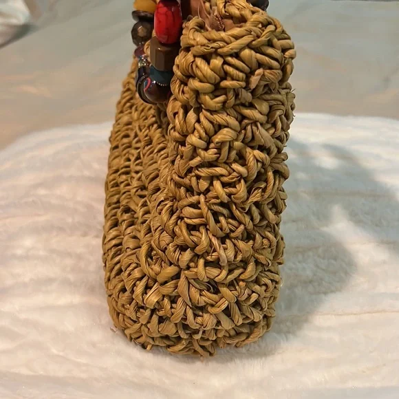 Cappelli Straworld Dorfman Pacific Purse Beautiful unique bag gently used - Picture 2 of 10